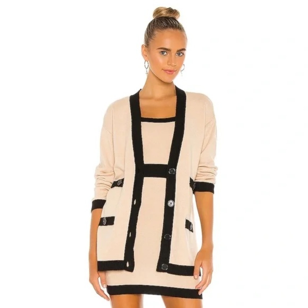 Lovers & Friends Jackie Cardigan (S) | Revolve | Camel & Black